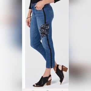 🦋NWOT Denim Black Lace Jeans